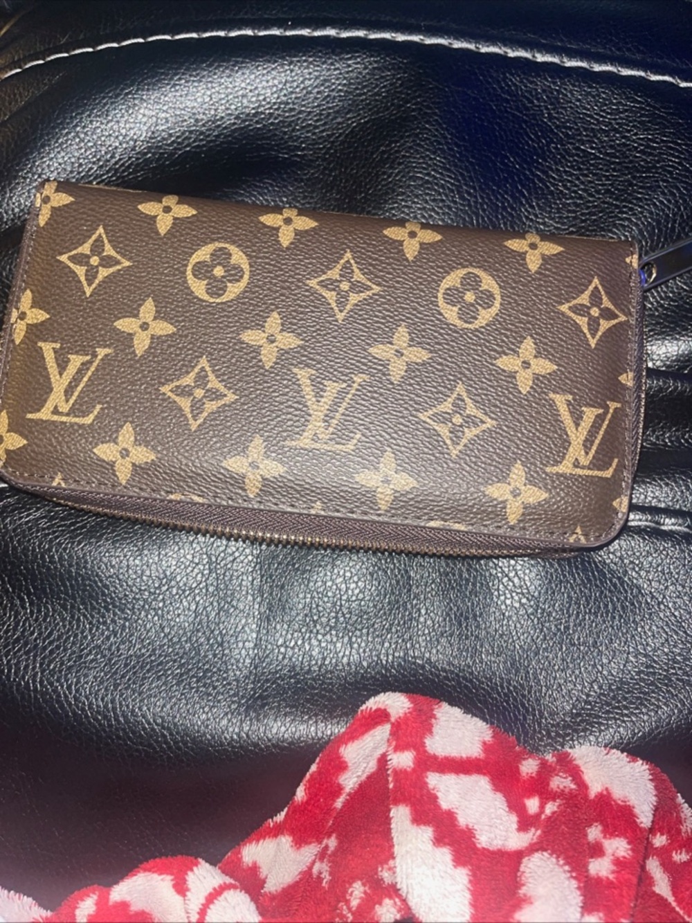 Louis Vuitton Brown Flower Wallet for Women